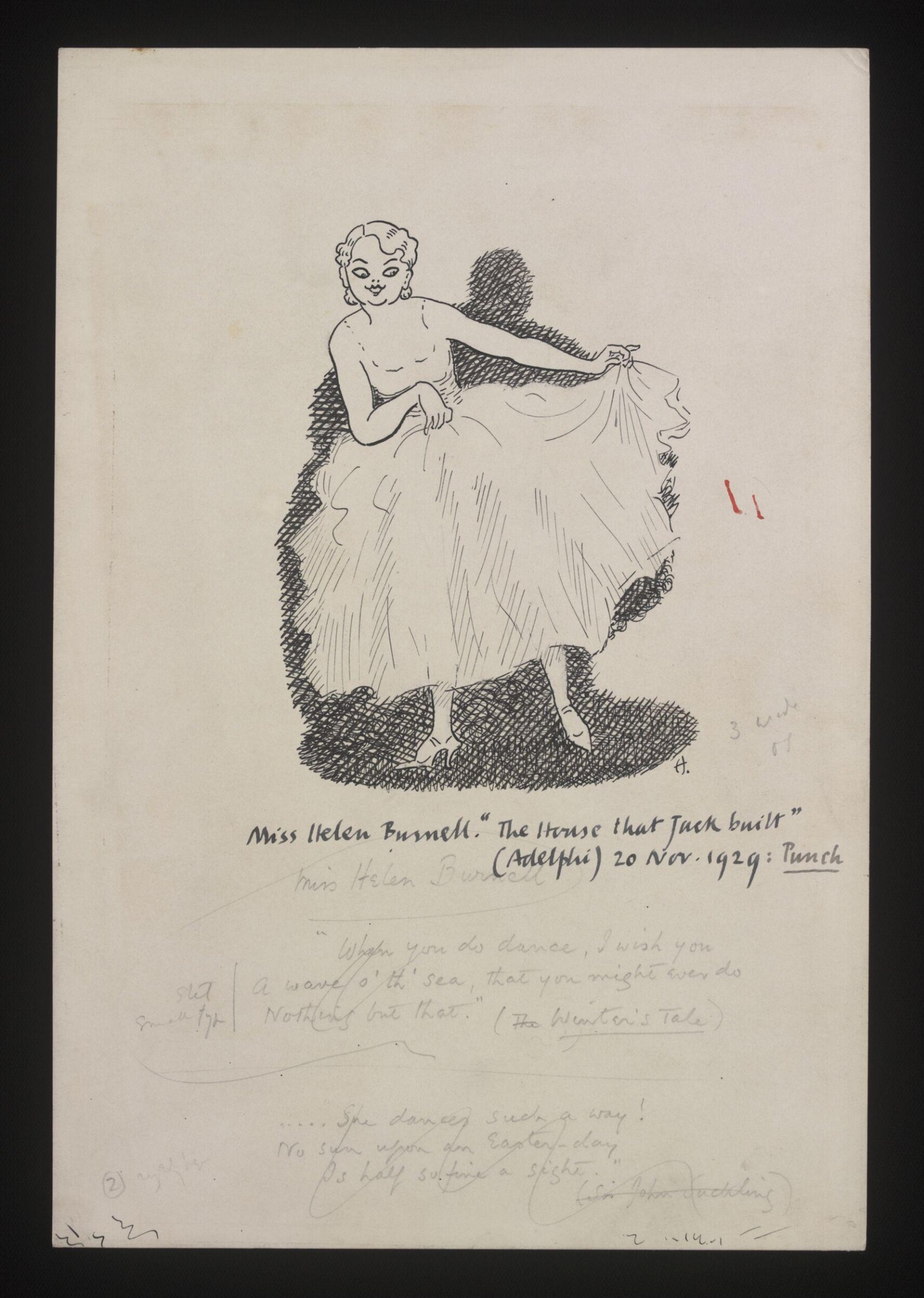 Drawing, William Kerridge Haselden, 20/11/1929