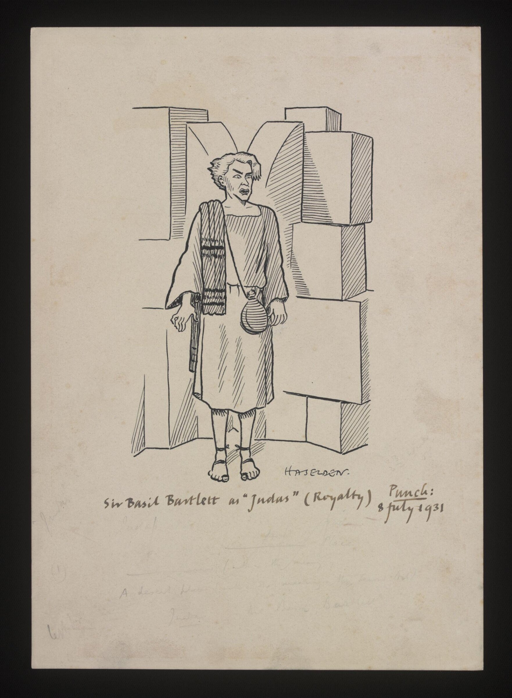 Drawing, William Kerridge Haselden, 8/07/1931