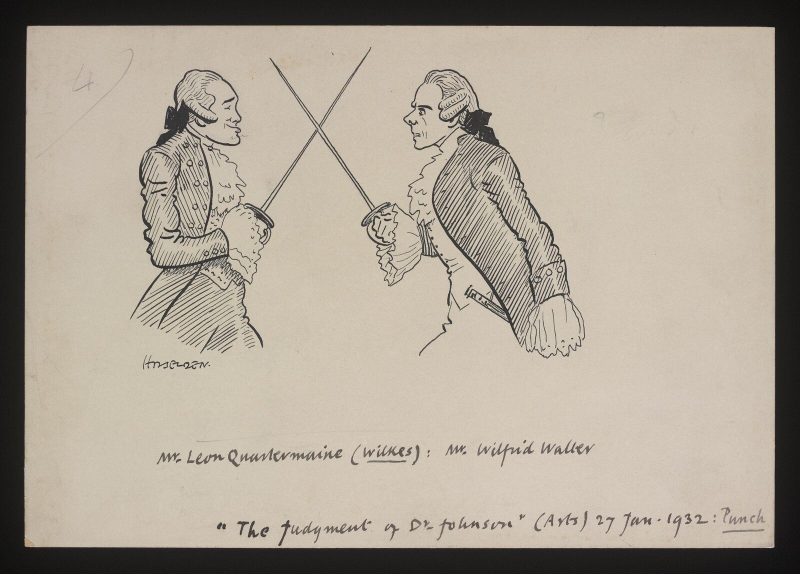 Drawing, William Kerridge Haselden, 27/01/1932