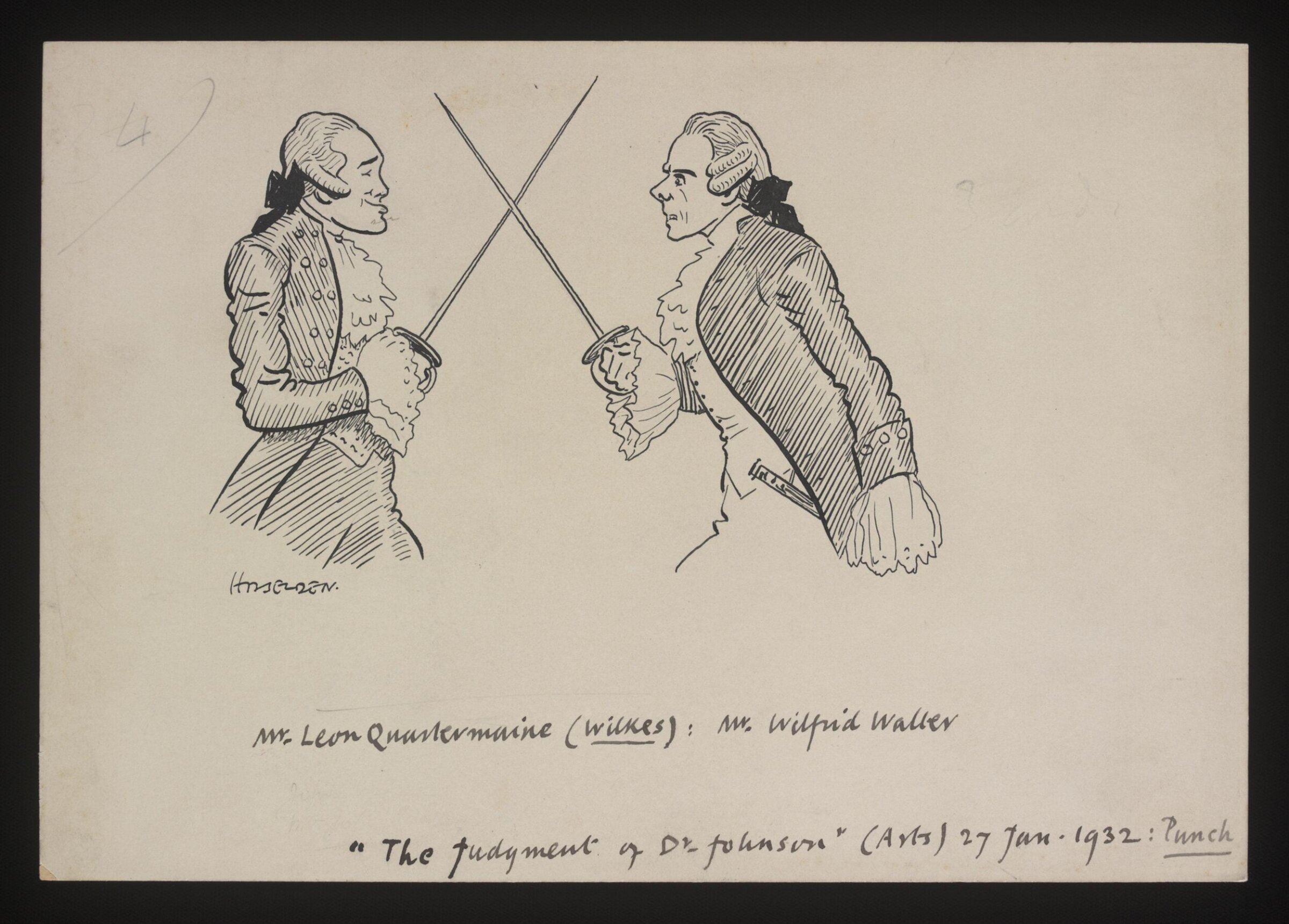 Drawing, William Kerridge Haselden, 27/01/1932