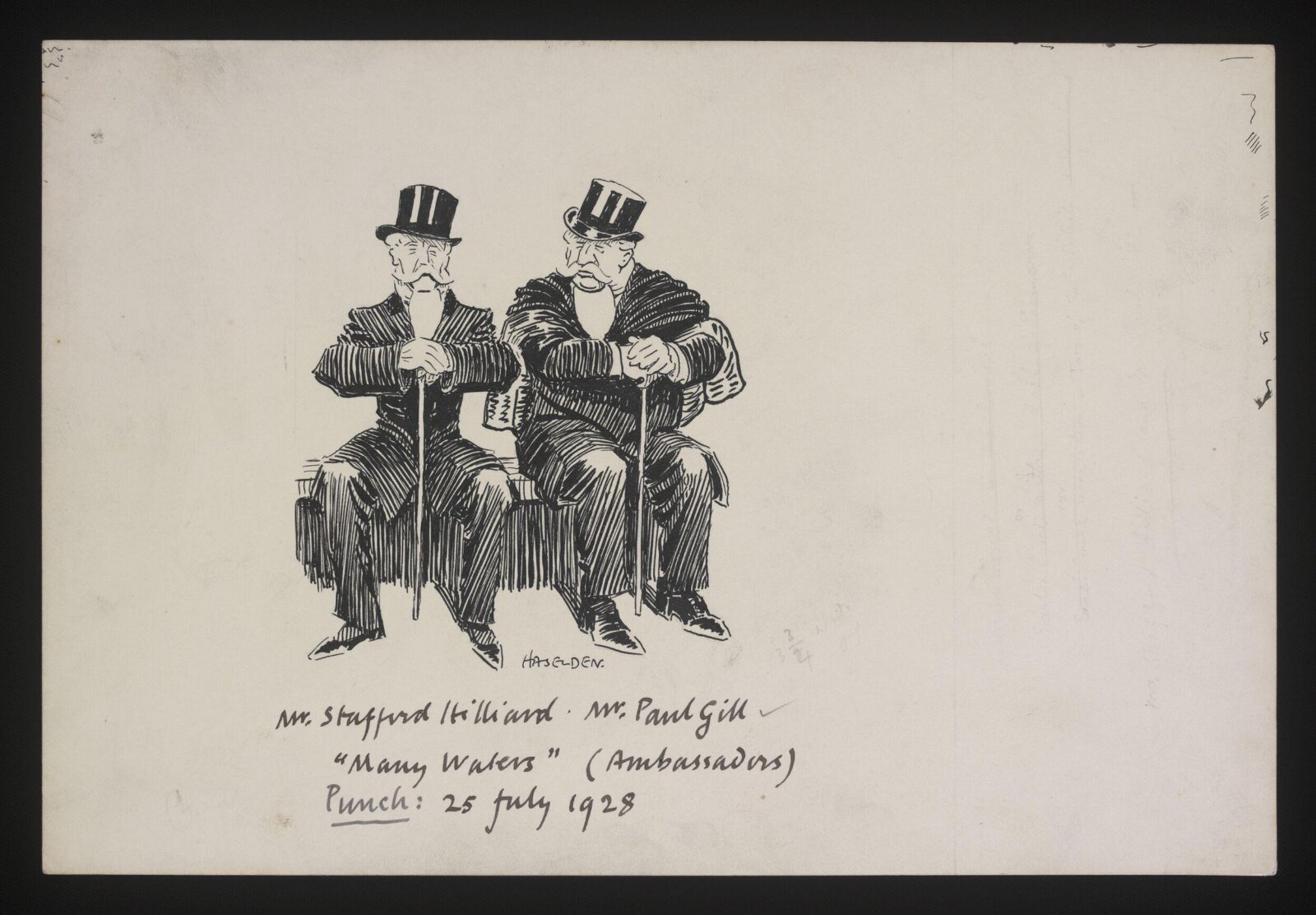 Drawing, William Kerridge Haselden, 25/07/1928