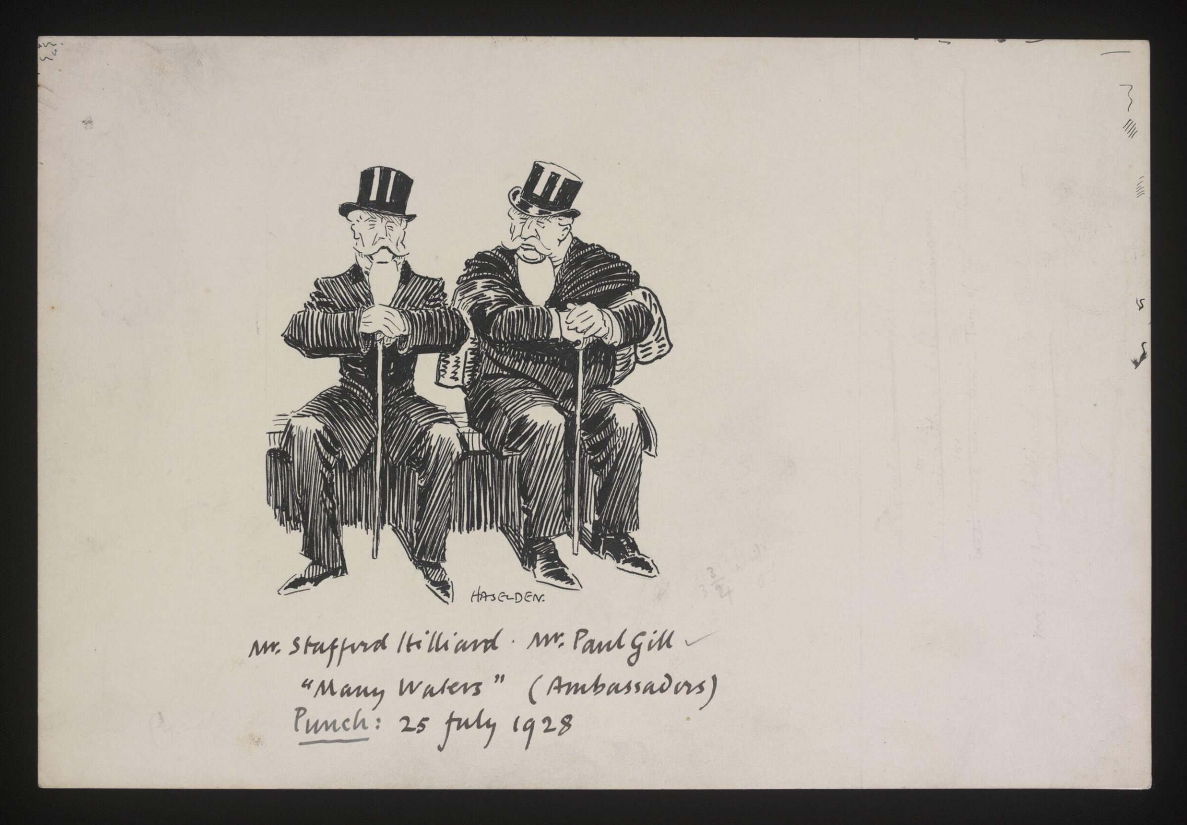 Drawing, William Kerridge Haselden, 25/07/1928