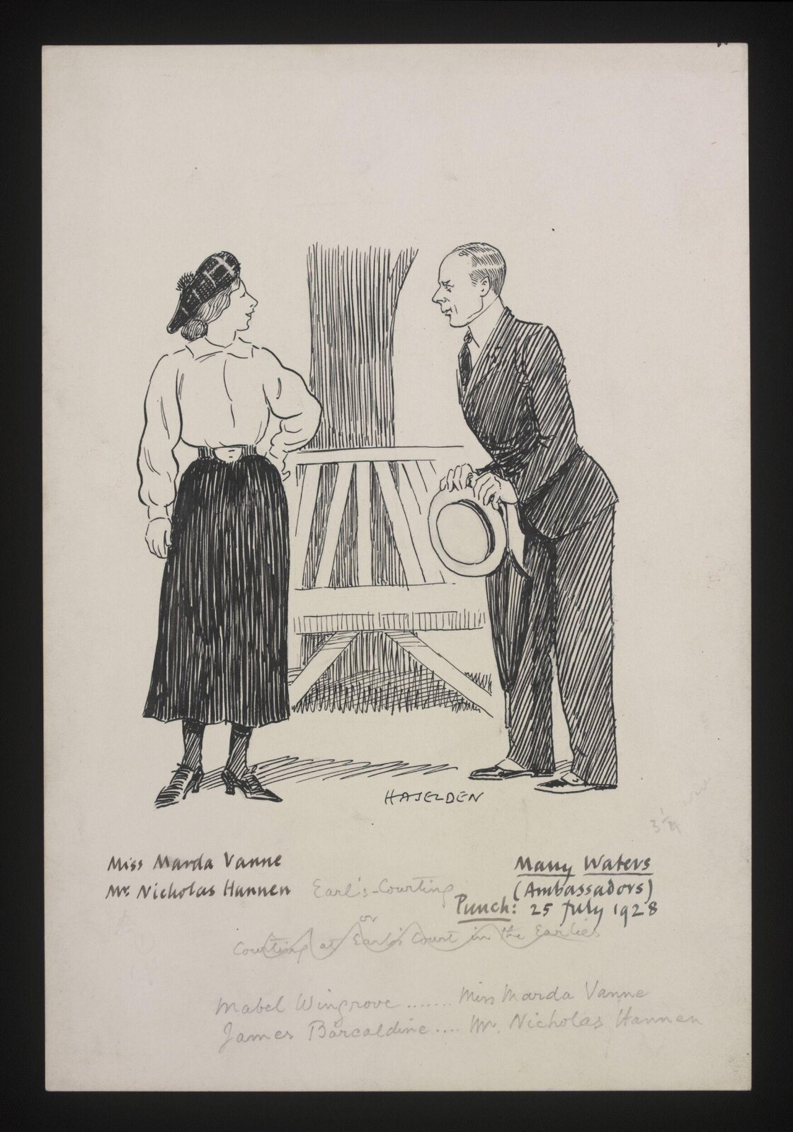 Drawing, William Kerridge Haselden, 25/07/1928