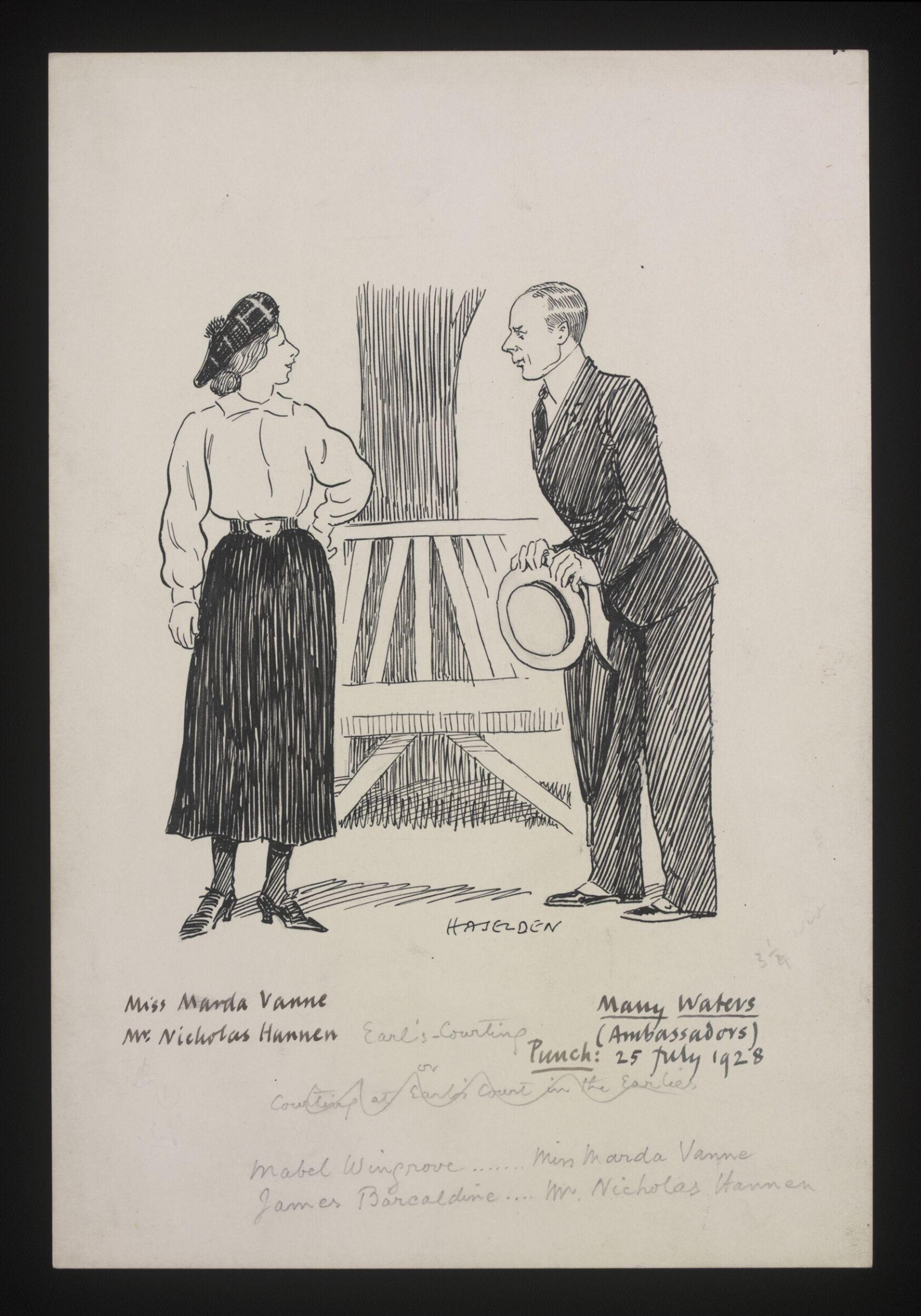 Drawing, William Kerridge Haselden, 25/07/1928