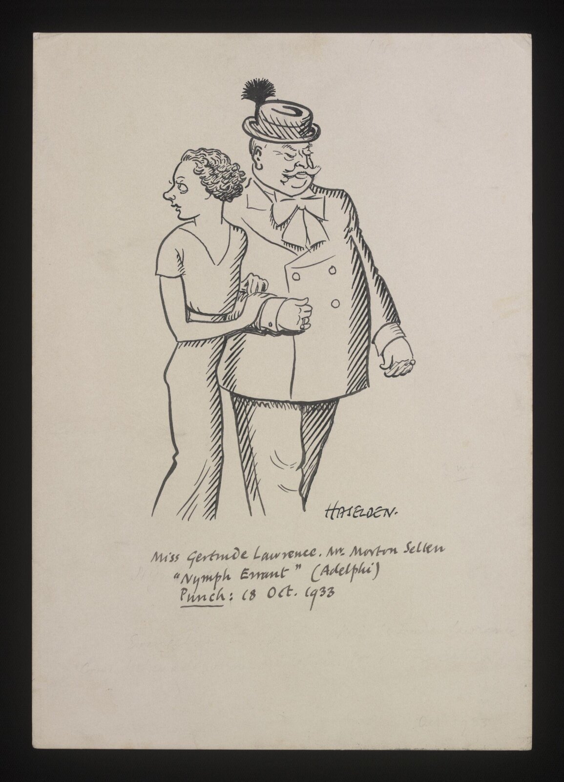 Drawing, William Kerridge Haselden, 18/10/1933