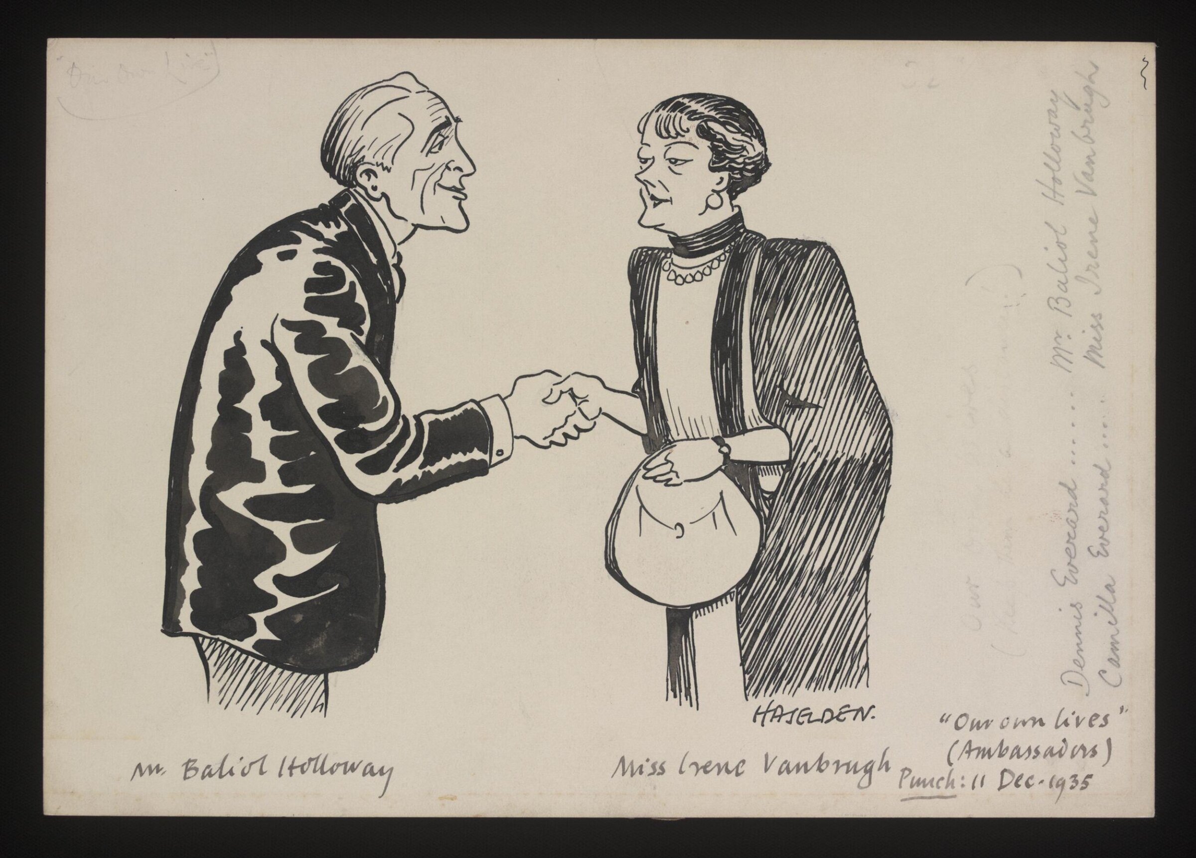 Drawing, William Kerridge Haselden, 11/12/1935