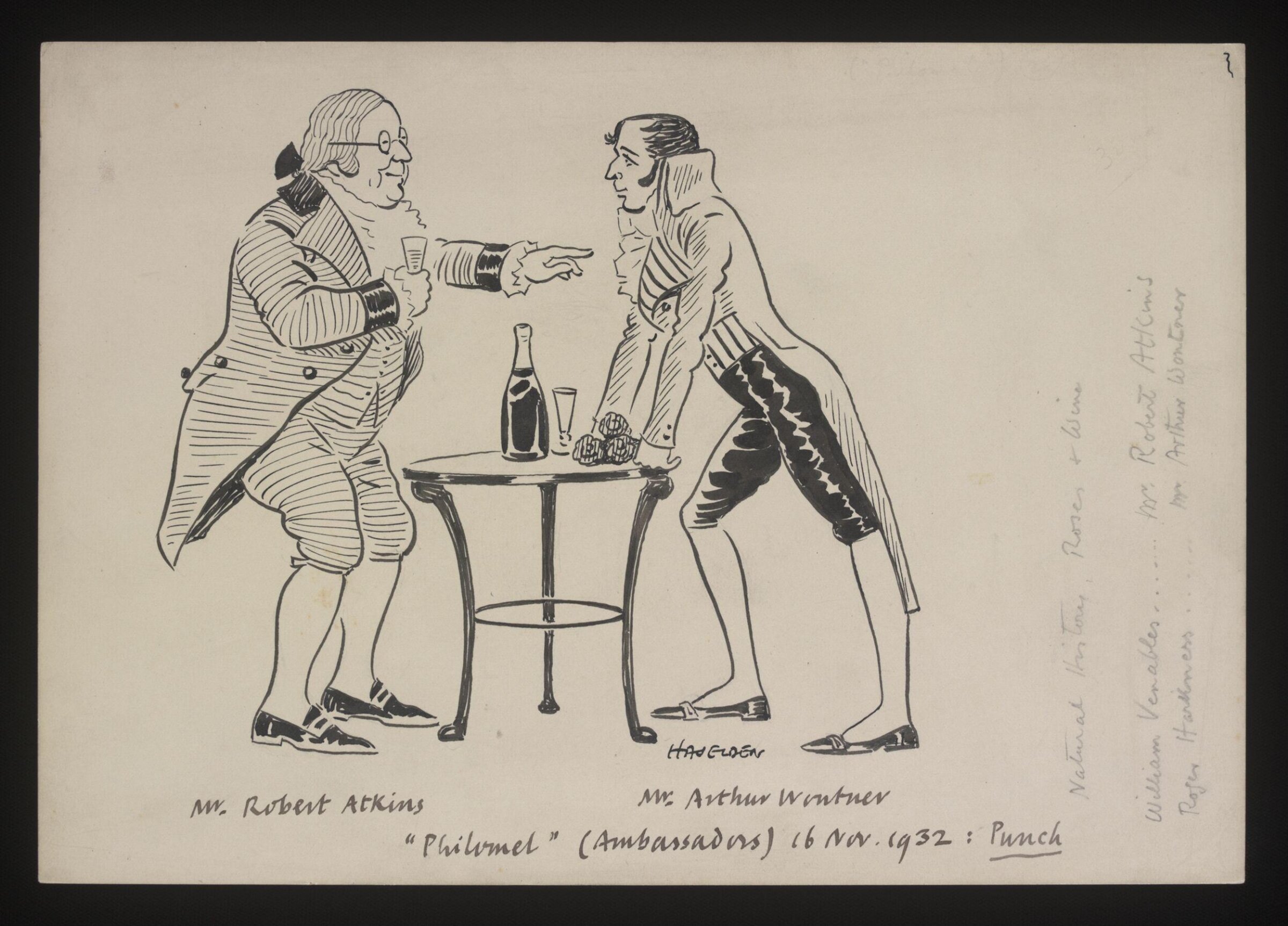 Drawing, William Kerridge Haselden, 16/11/1932