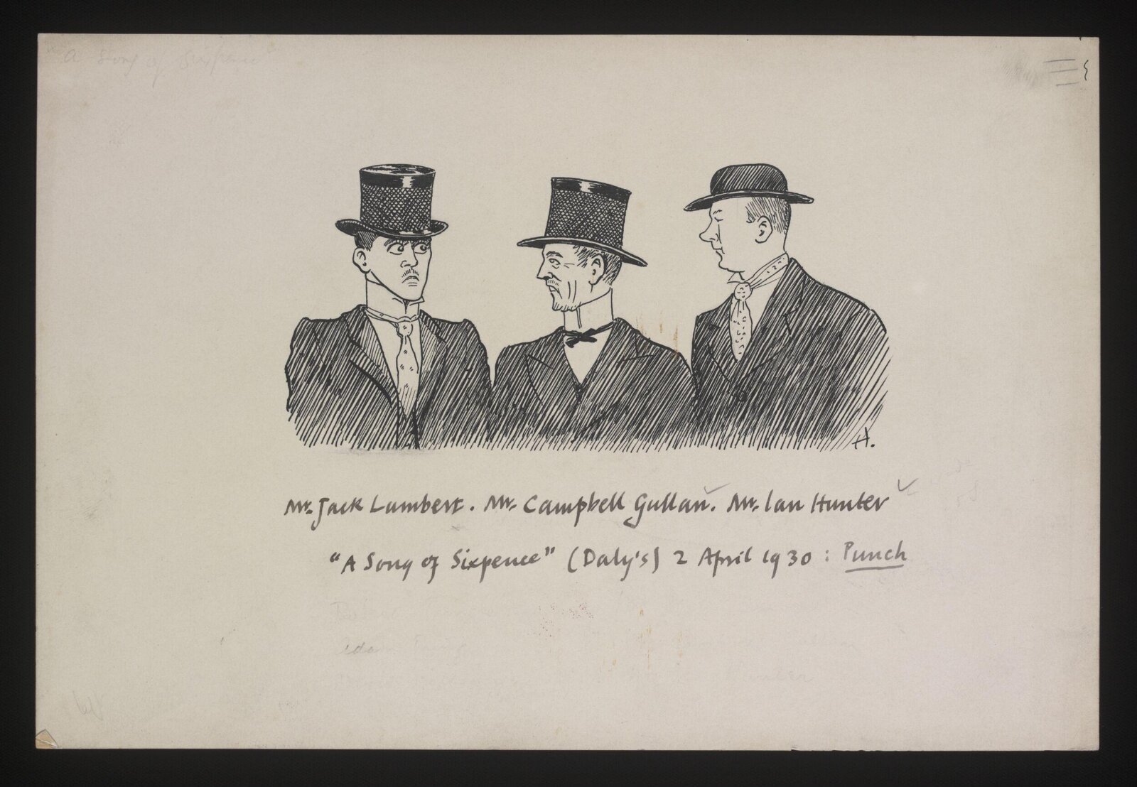 Drawing, William Kerridge Haselden, 2/04/1930
