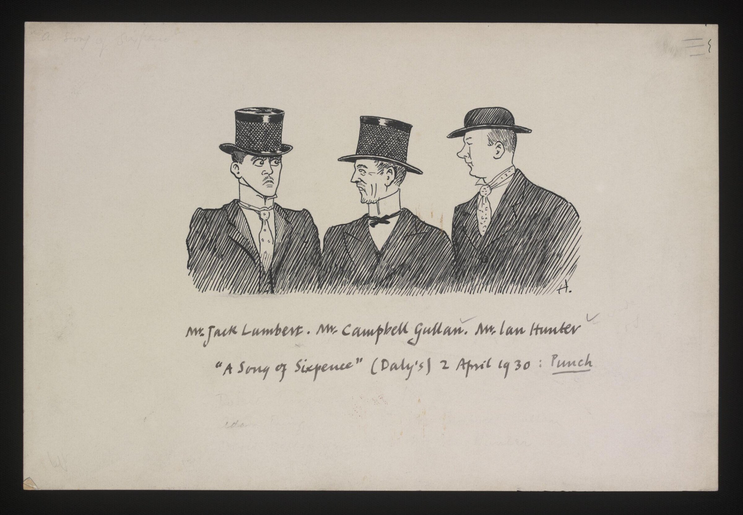 Drawing, William Kerridge Haselden, 2/04/1930