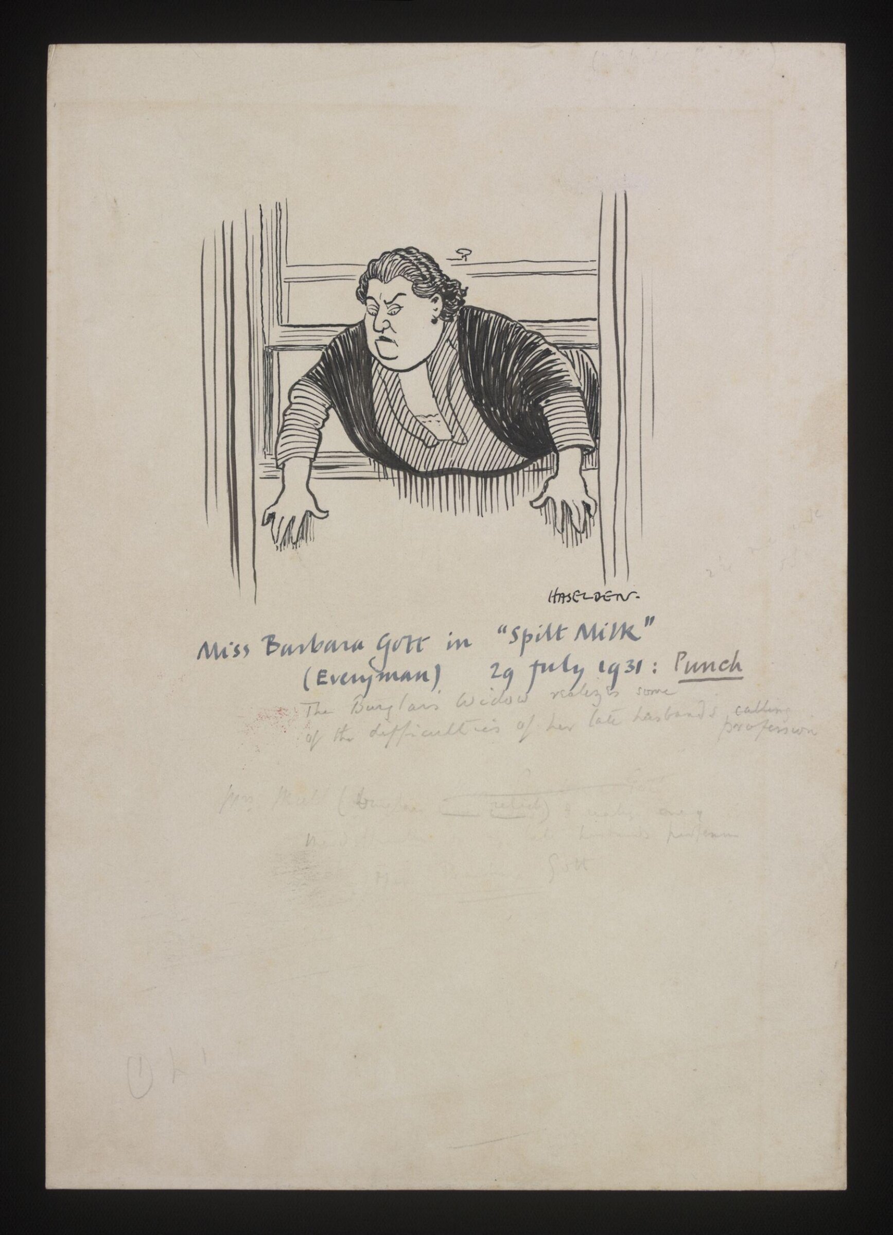 Drawing, William Kerridge Haselden, 29/07/1931