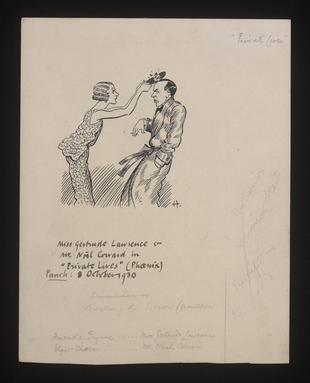 Drawing, William Kerridge Haselden, 8/10/1930