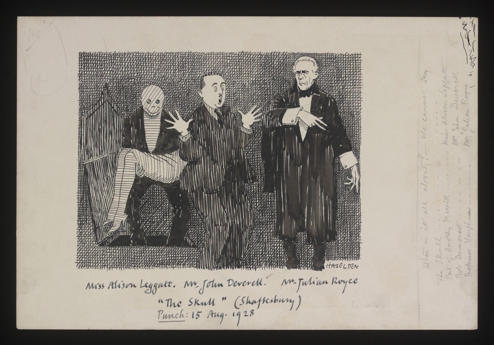 Drawing, William Kerridge Haselden, 15/08/1928