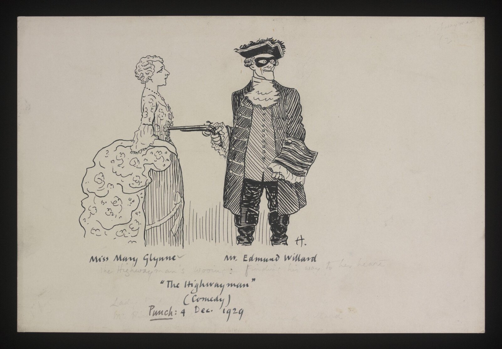Drawing, William Kerridge Haselden, 4/12/1929