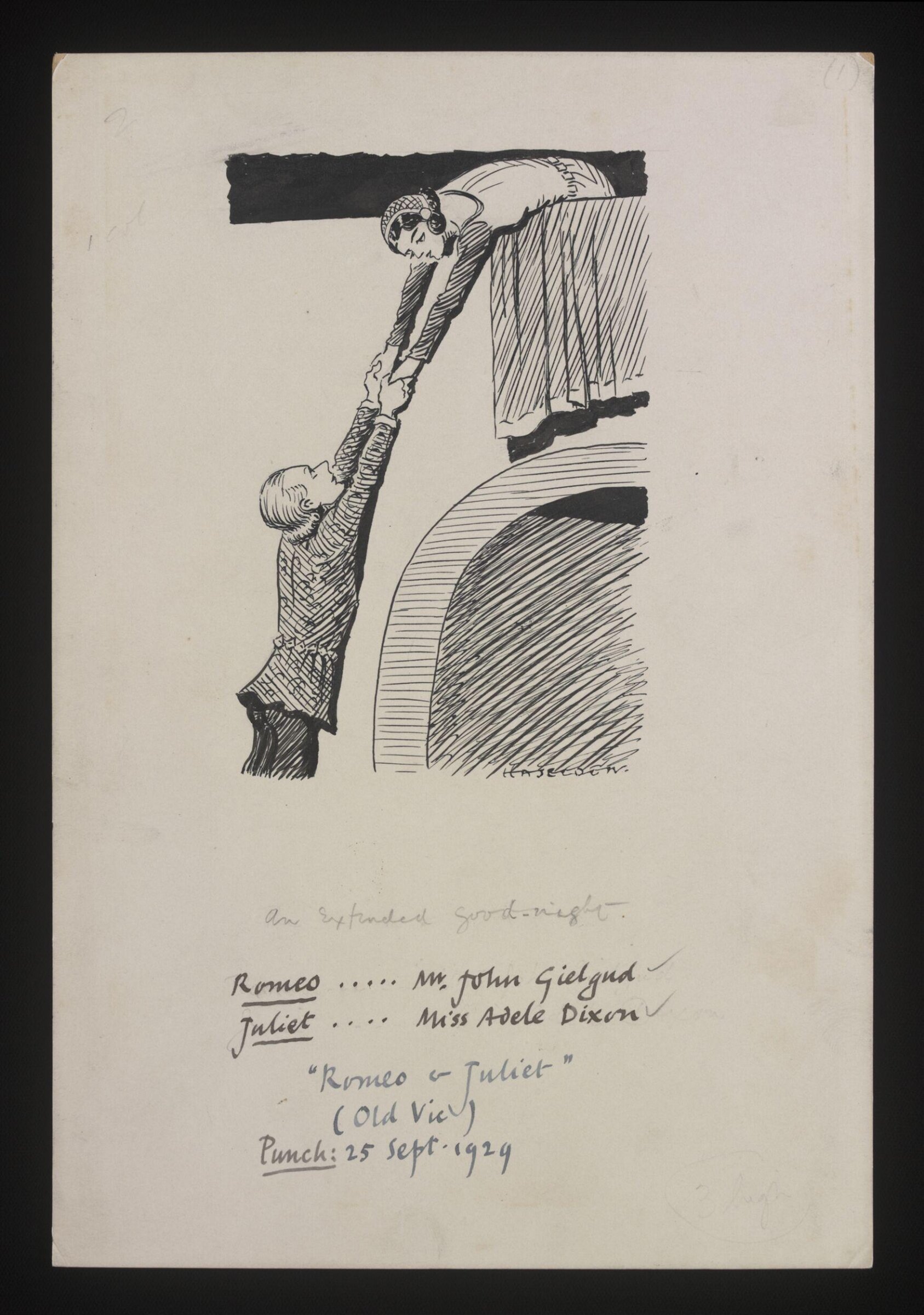 Drawing, William Kerridge Haselden, 25/09/1929