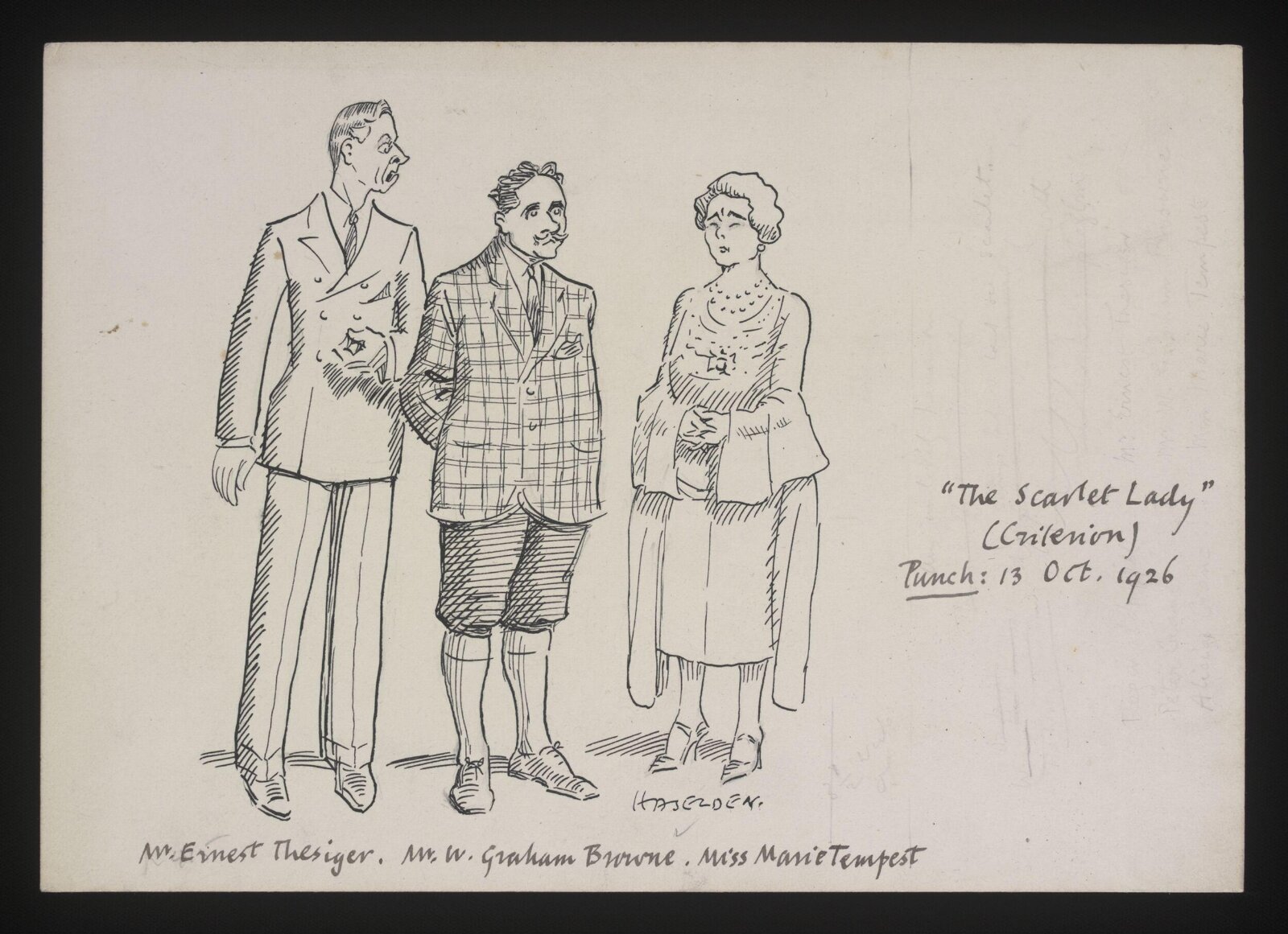 Drawing, William Kerridge Haselden, 13/10/1926