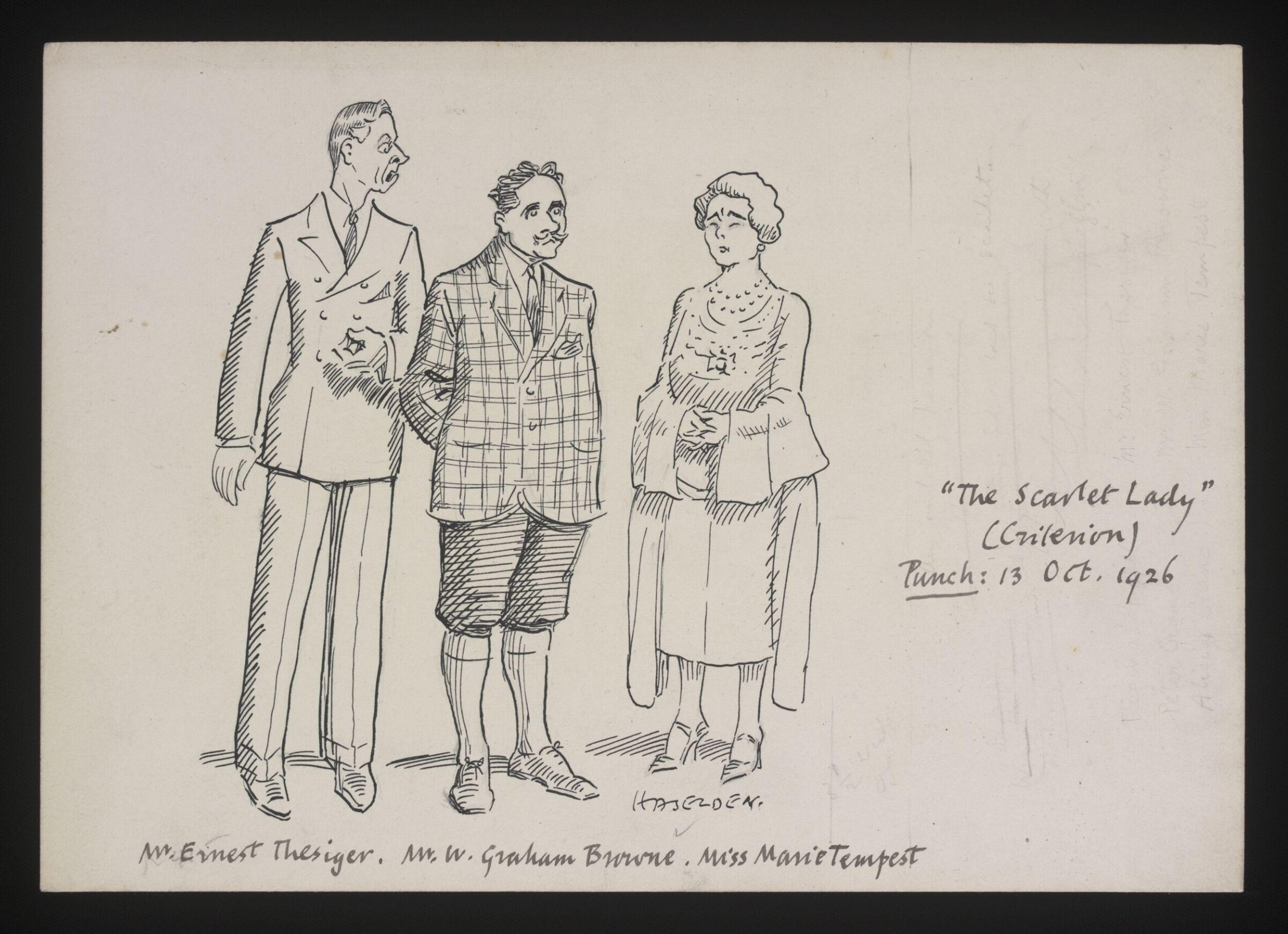 Drawing, William Kerridge Haselden, 13/10/1926