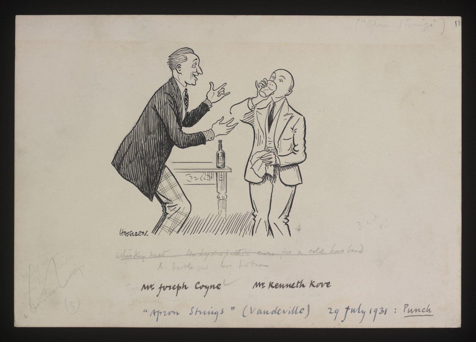 Drawing, William Kerridge Haselden, 29/07/1931