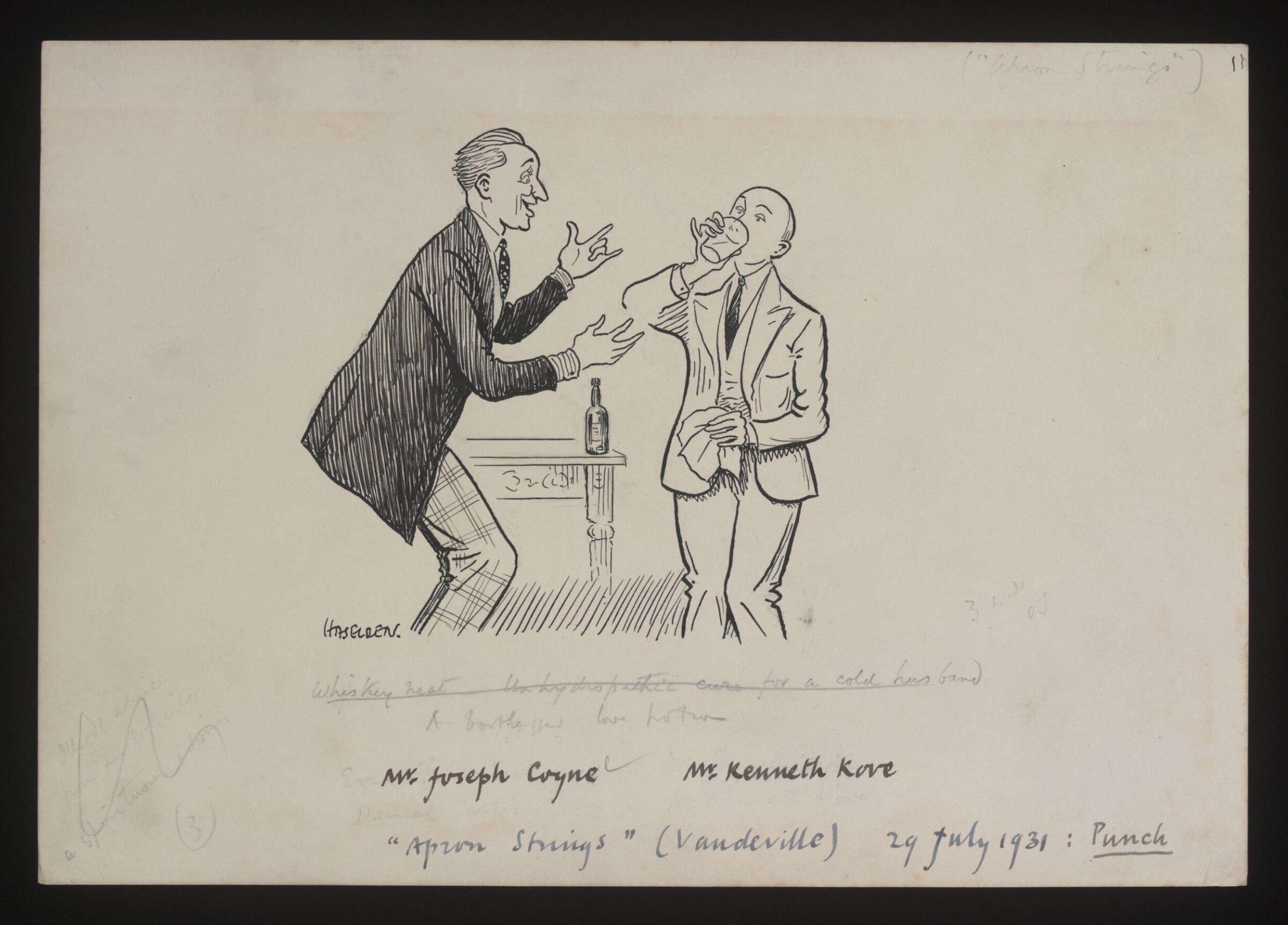 Drawing, William Kerridge Haselden, 29/07/1931
