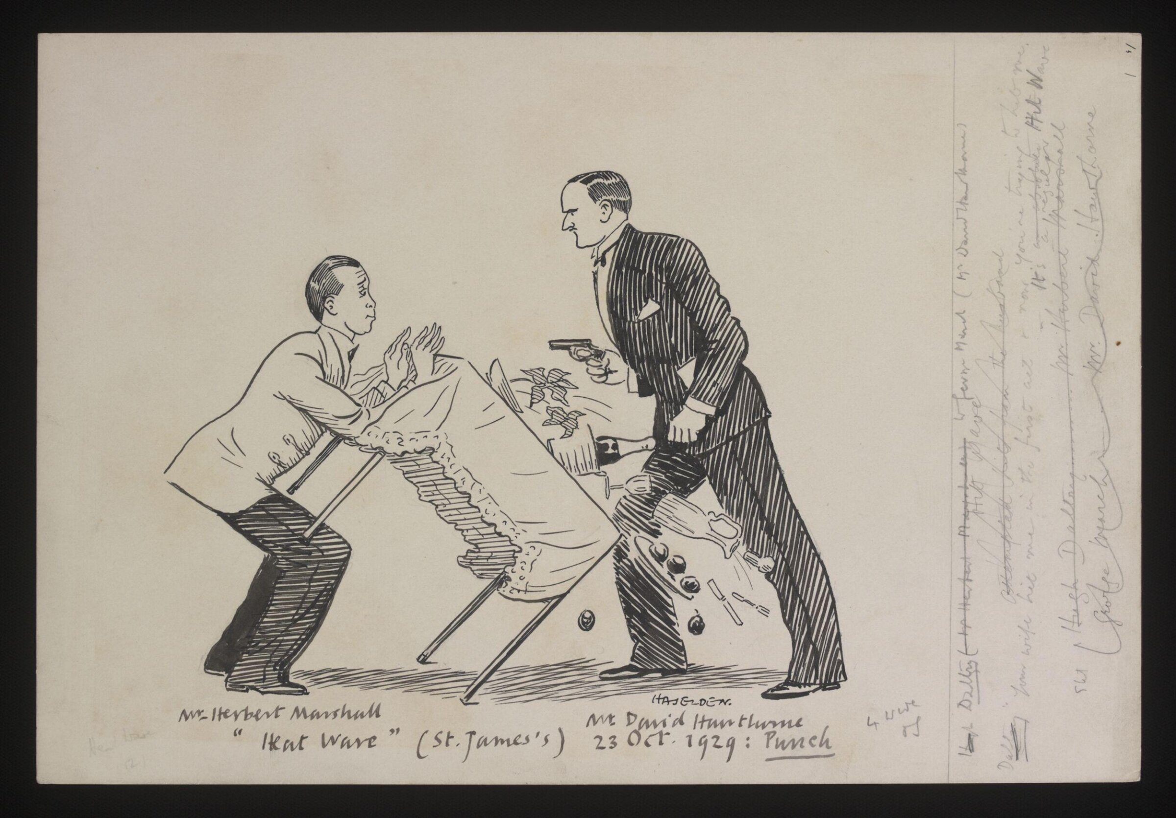Drawing, William Kerridge Haselden, 23/10/1929