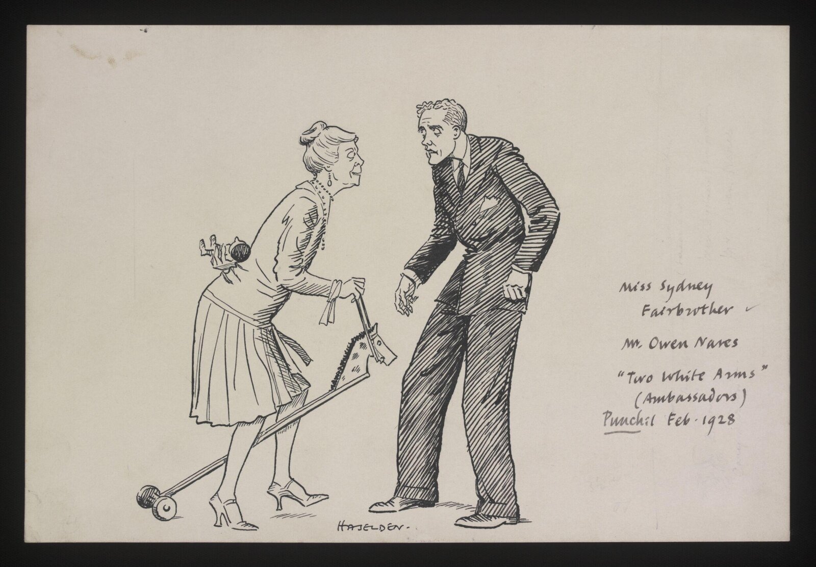 Drawing, William Kerridge Haselden, 01/02/1928