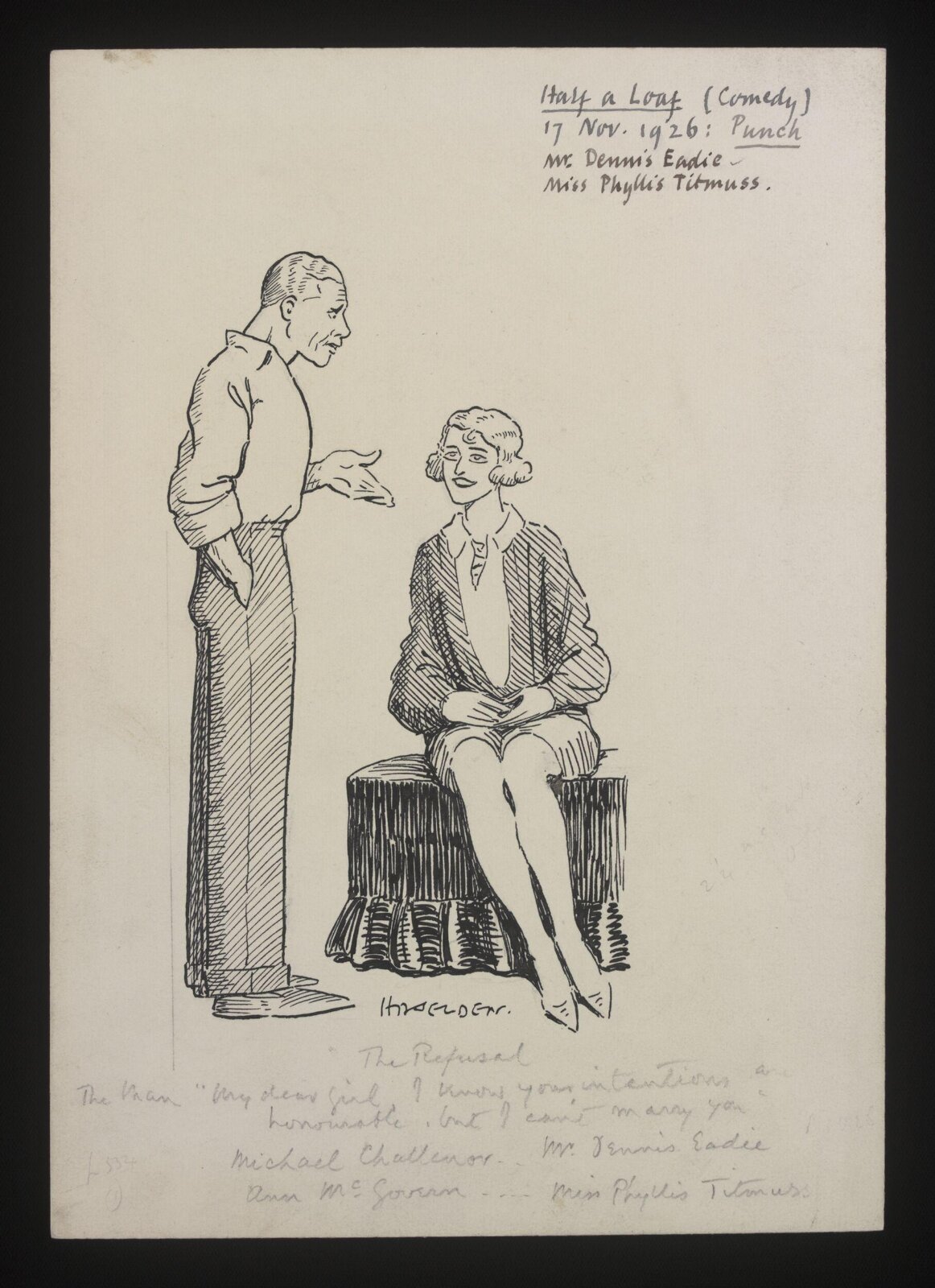 Drawing, William Kerridge Haselden, 17/11/1926