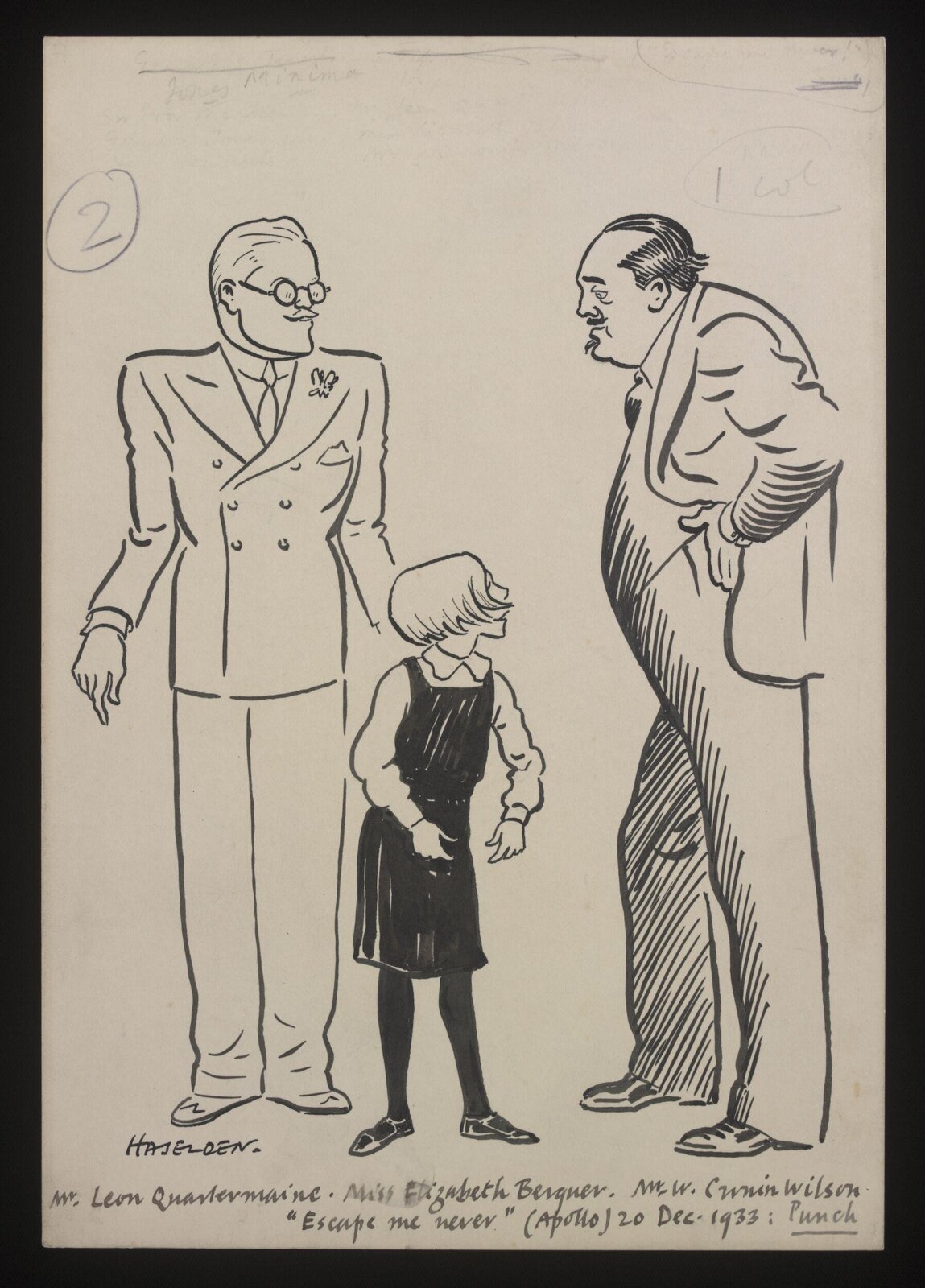 Drawing, William Kerridge Haselden, 20/12/1933