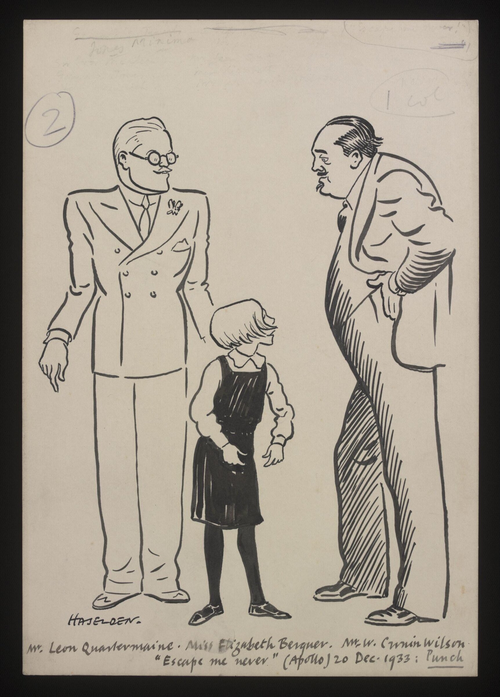 Drawing, William Kerridge Haselden, 20/12/1933