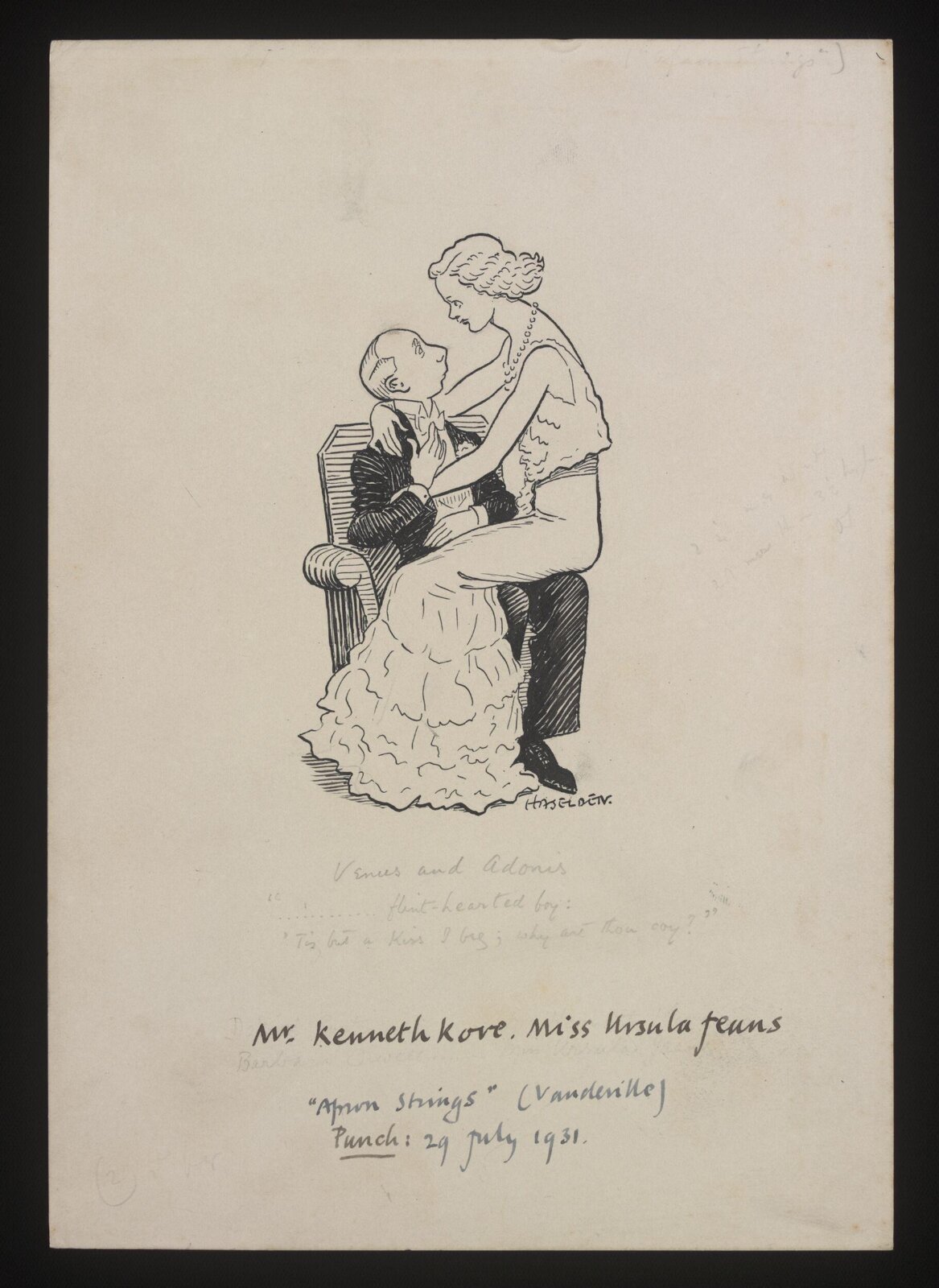 Drawing, William Kerridge Haselden, 29/07/1931