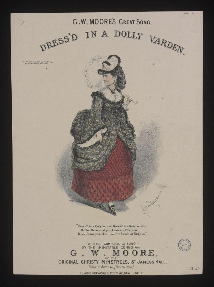 Music sheet cover for Dress'd in a Dolly Varden top image