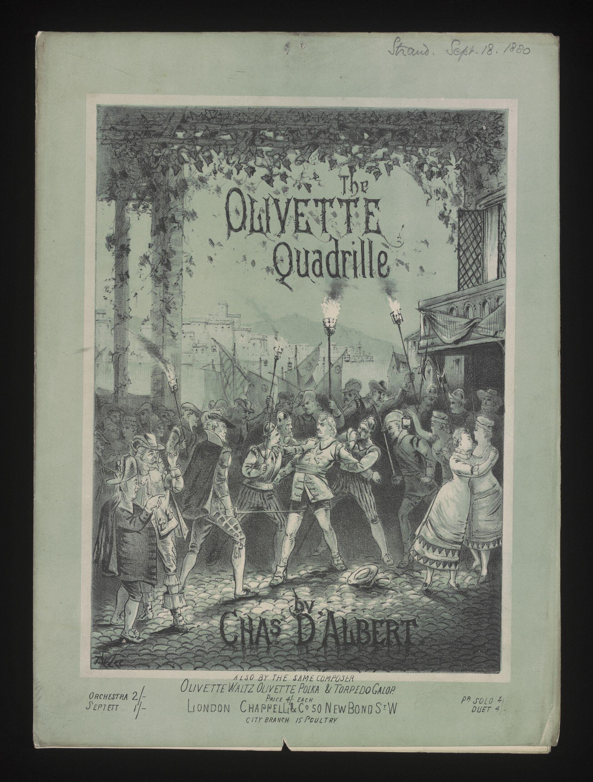 The Olivette Quadrille by D'Albert, Charles