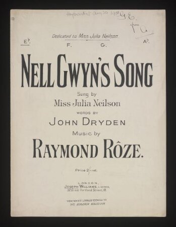 Nell Gwyn's Song