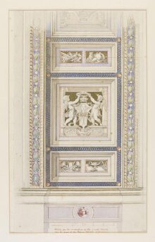 Sketch for the decoration of the small ceiling over the head of the Prince Consort. K. Museum thumbnail 1