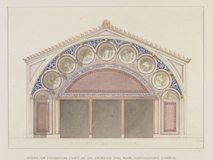 Design for decoration, front of the entrance hall Royal Horticultural Gardens top image