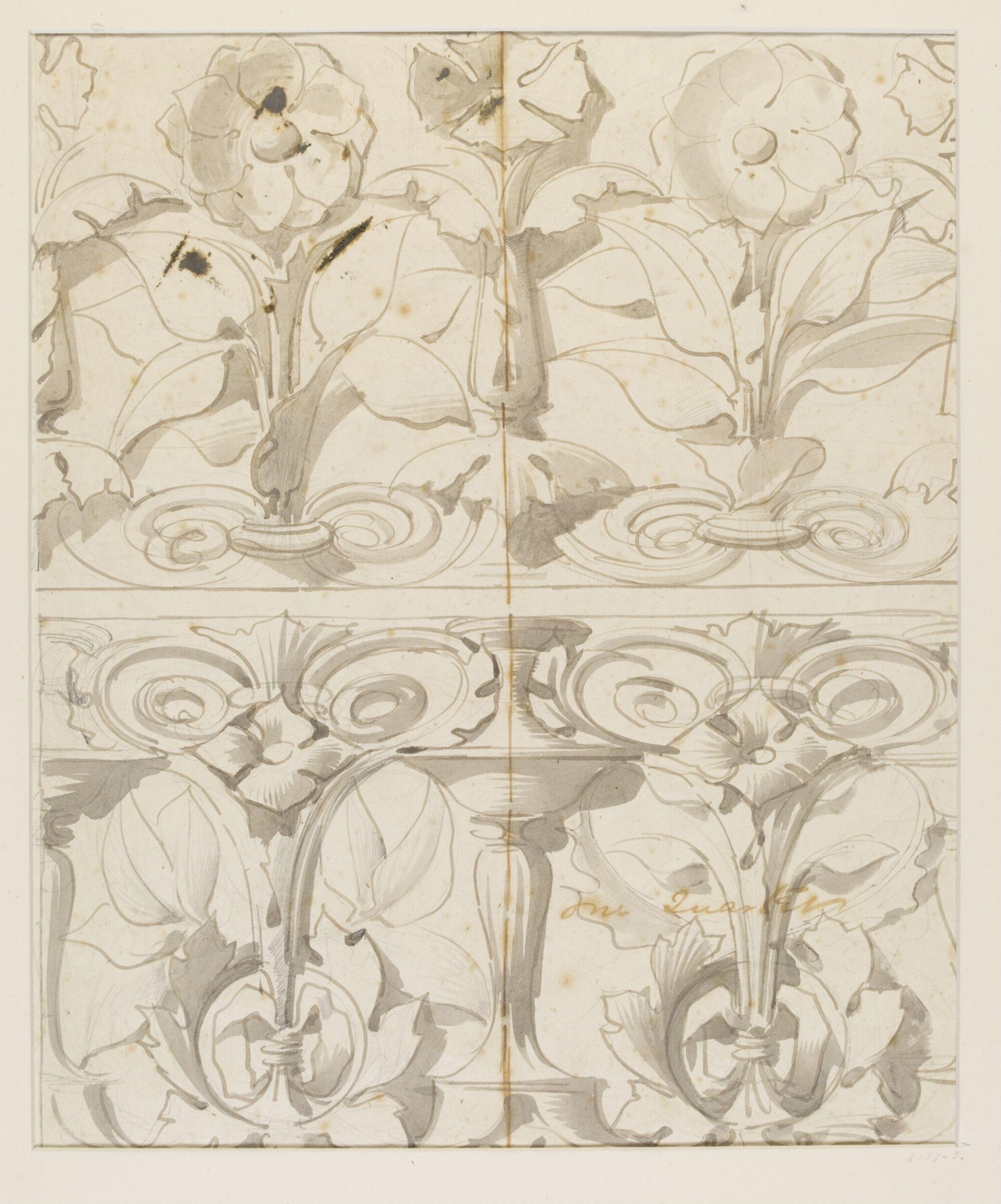 Two friezes foliated work, Godfrey Sykes, nineteenth century