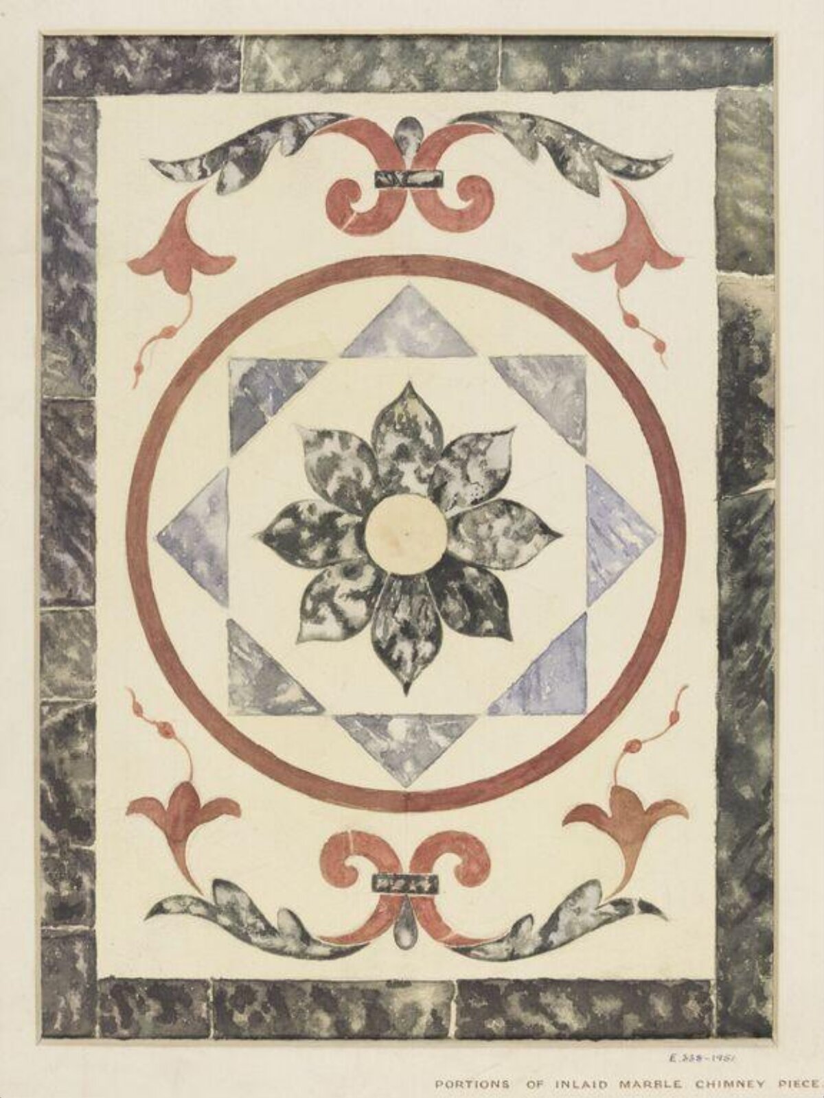 Watercolour drawing, E. Gray, 1870-1900