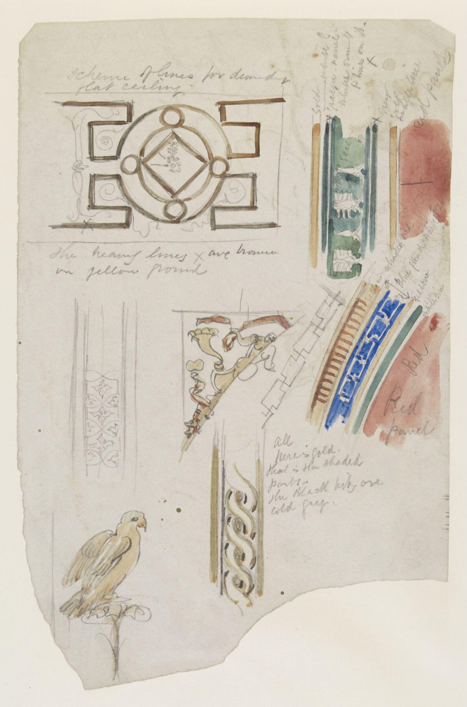 Designs for the decoration of the South Kensington Museum, Godfrey Sykes, 1860-6