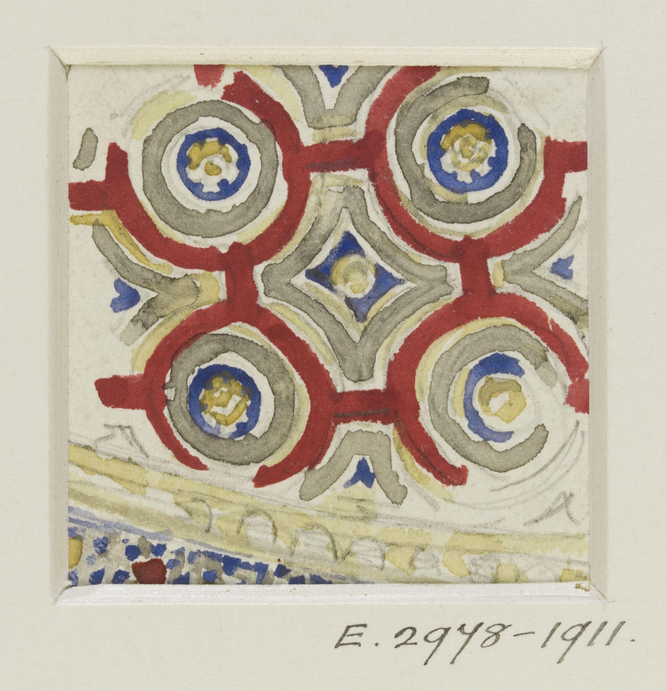 Copy of ceiling decoration from Italian church, Townroe