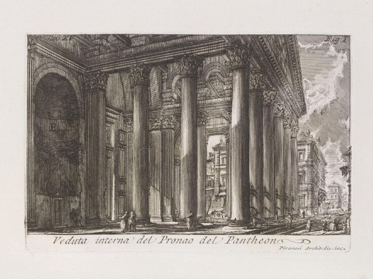 Interior view of the porch of the Pantheon top image