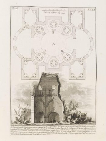 Plan of a sepulcral building not far from the Torre degli Schiavi