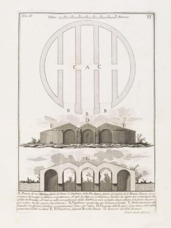 Plan of a tomb outside of Porta S. Sebastiano