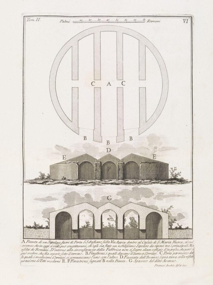 Plan of a tomb outside of Porta S. Sebastiano top image