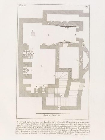 Plan of the tomb of the household of L. Arruntius