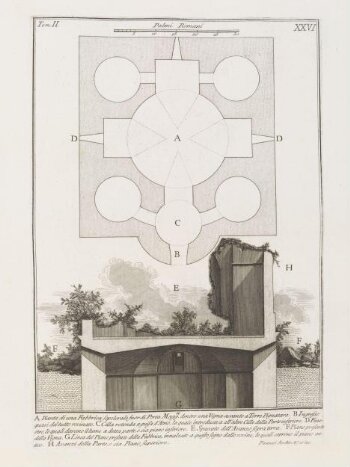 Plan of the sepulchral building outside the Porta Maggiore