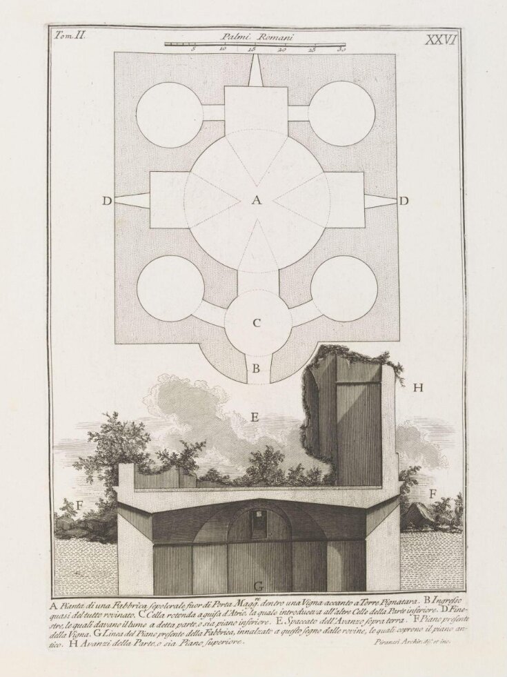 Plan of the sepulchral building outside the Porta Maggiore top image