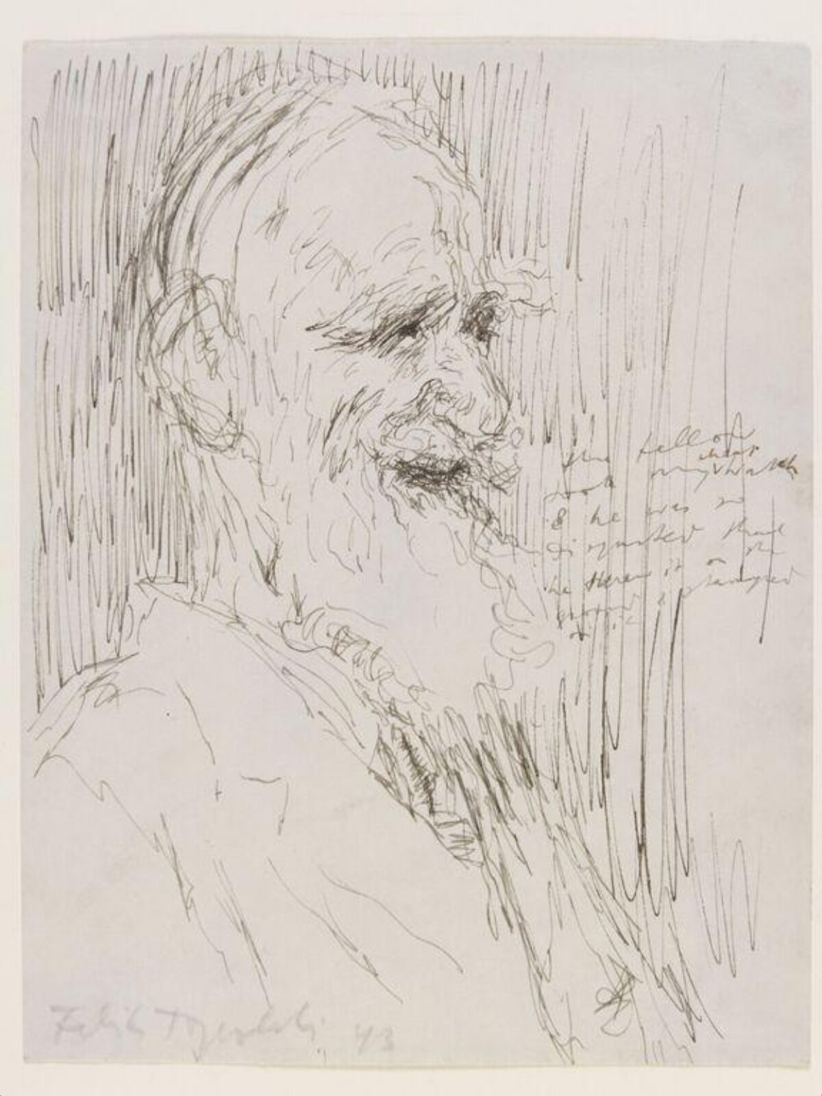 George Bernard Shaw, Feliks Topolski, 1943