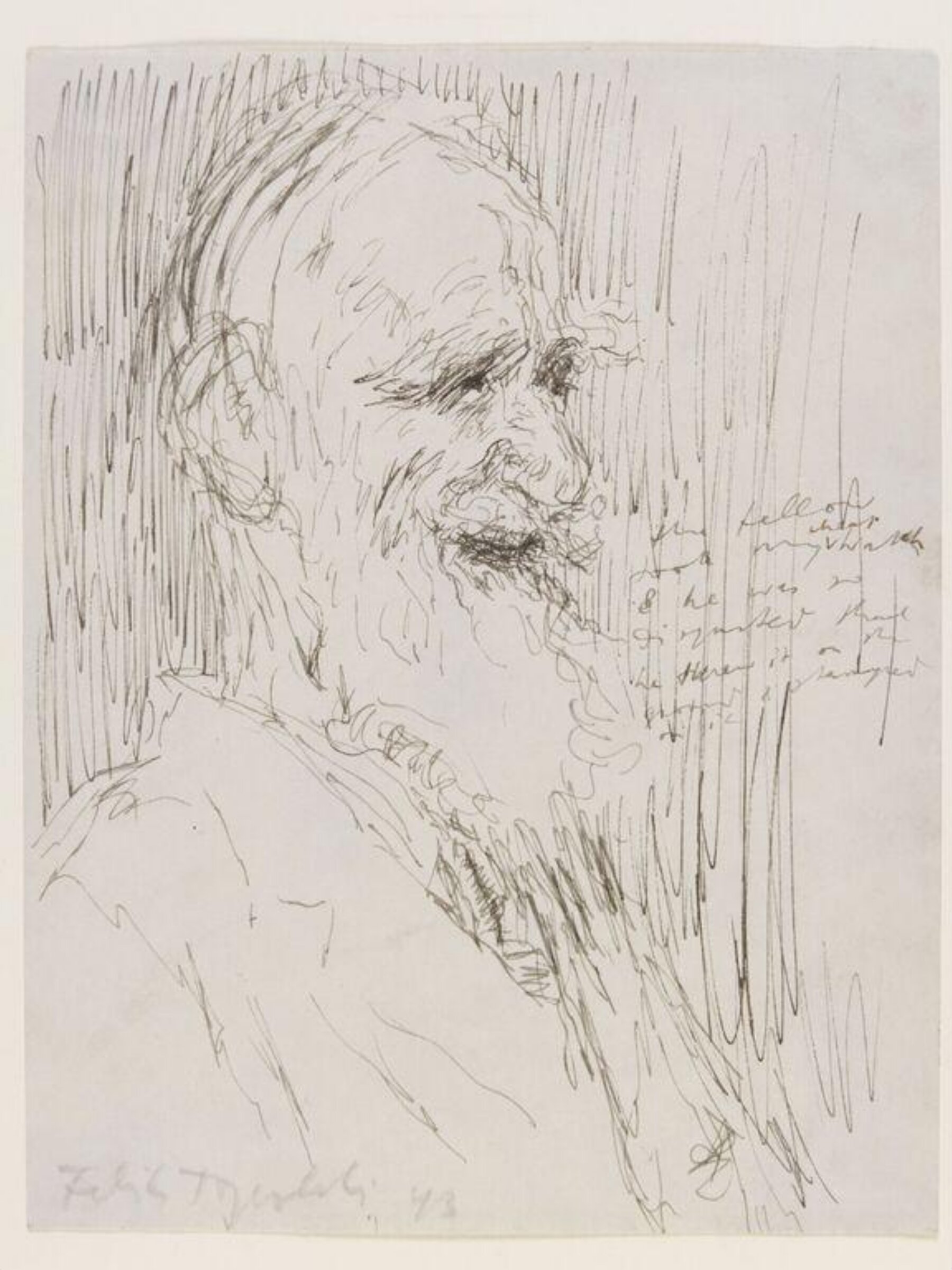 George Bernard Shaw, Feliks Topolski, 1943