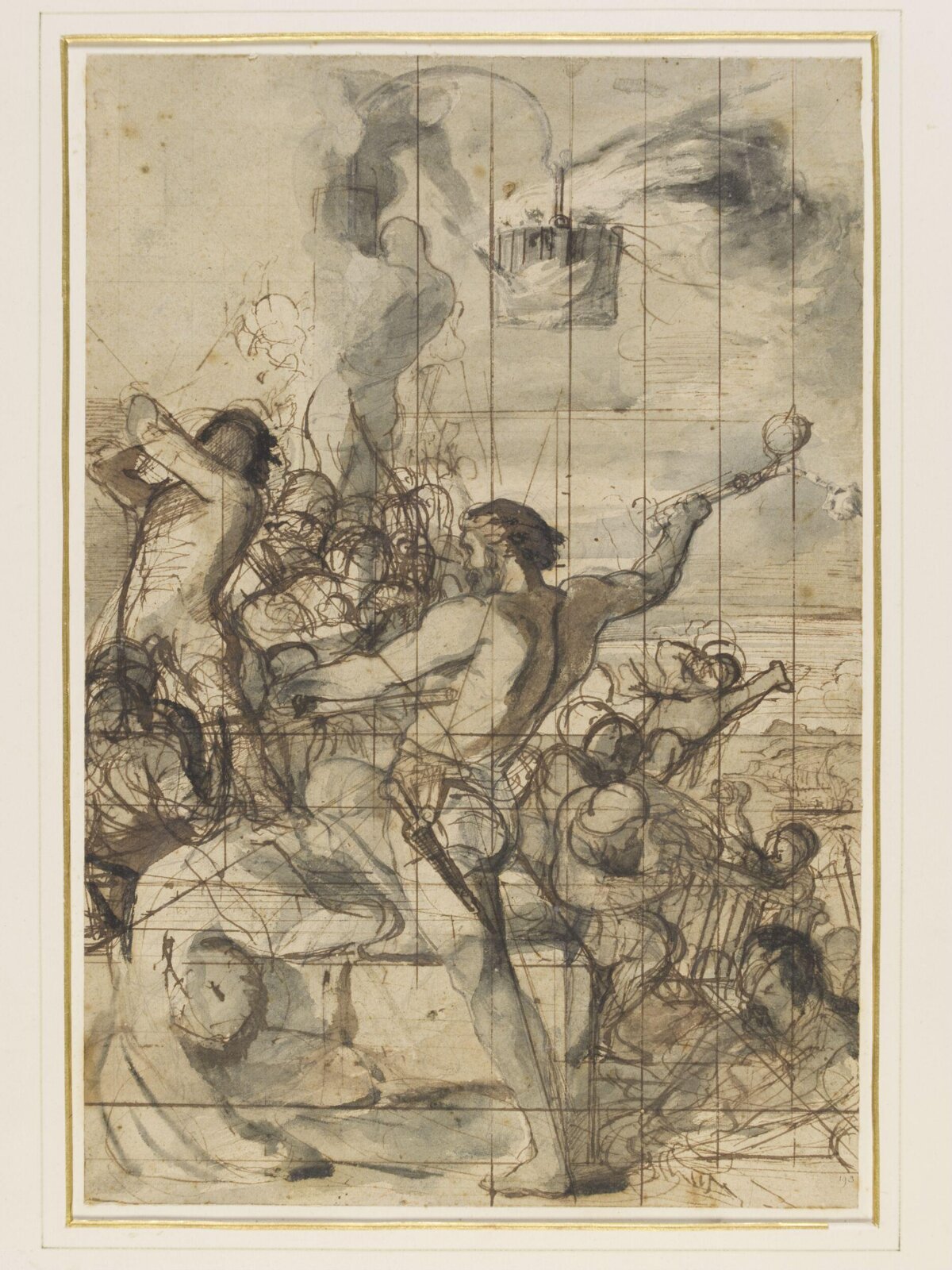 Fight for the Beacon, Henry James Townsend, ca. 1843