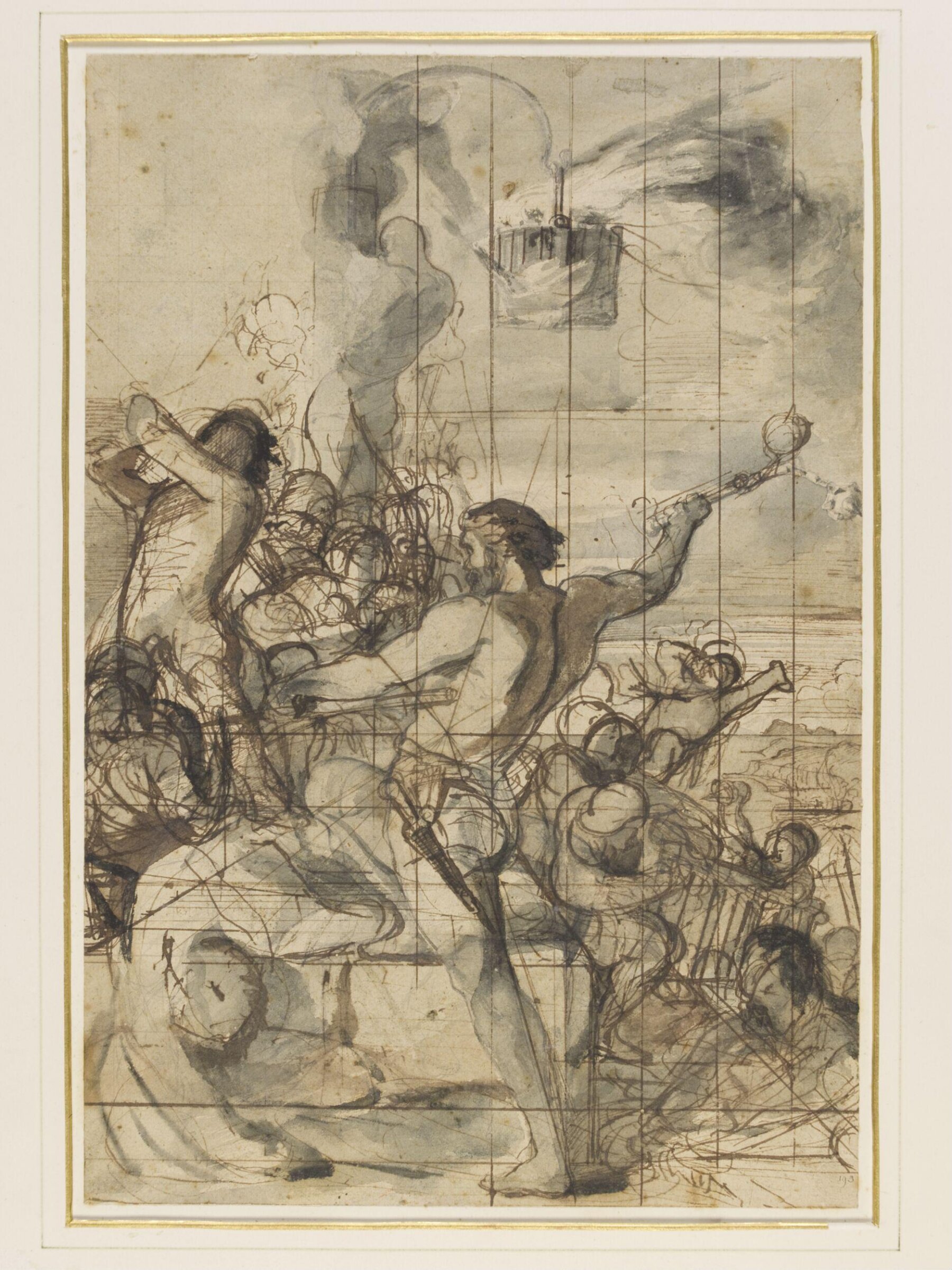 Fight for the Beacon, Henry James Townsend, ca. 1843
