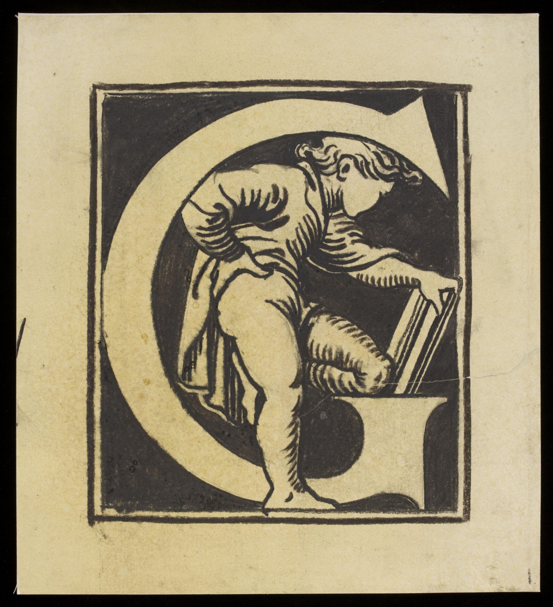 1 of 23 designs of letters for the inscription in Refreshment Rooms, the V&A, Godfrey Sykes, mid 19th century
