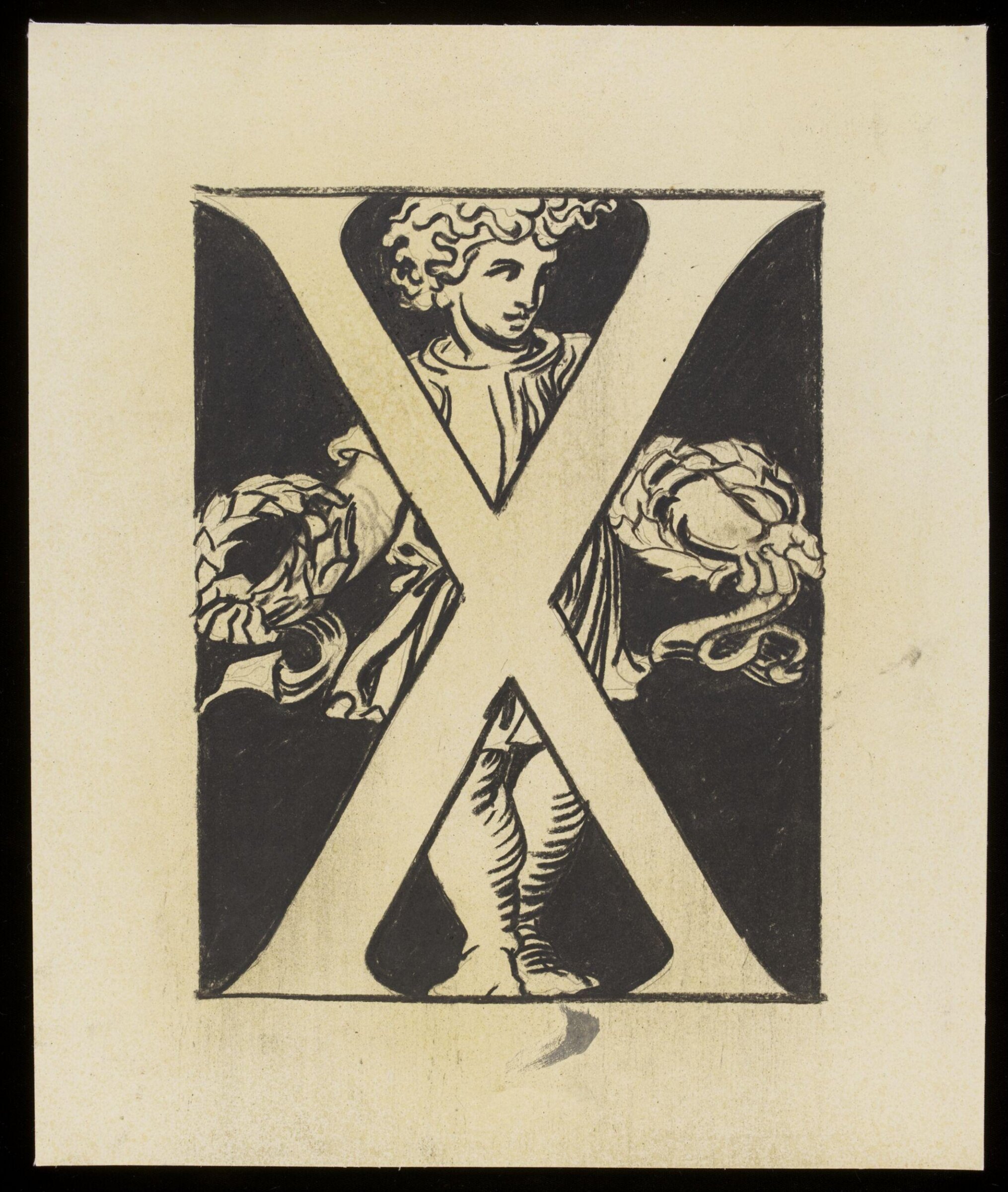 1 of 23 designs of letters for the inscription in Refreshment Rooms, the V&A, Godfrey Sykes, mid 19th century